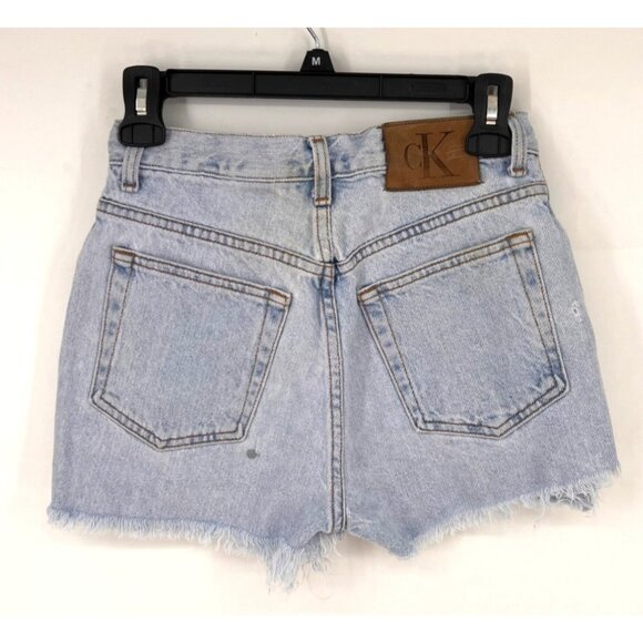 Vintage Calvin Klein Cutoff Jean Shorts Light Wash Size 3 Made in USA - Picture 4 of 7
